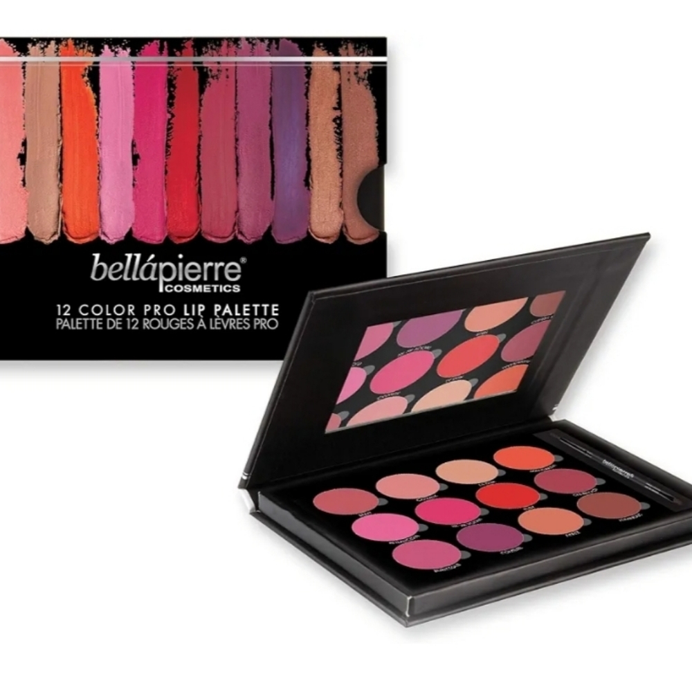 nwt BELLAPIERRE 12 Color Pro Lip Palette Sealed and NEW 13g
